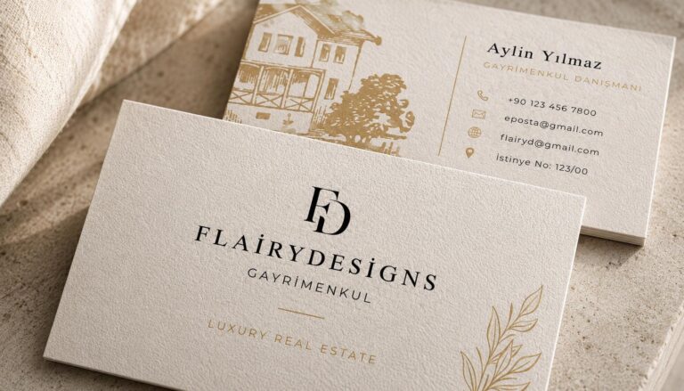 Luxury Real Estate Business Card Template, Editable Canva Realtor Card (Digital Download)