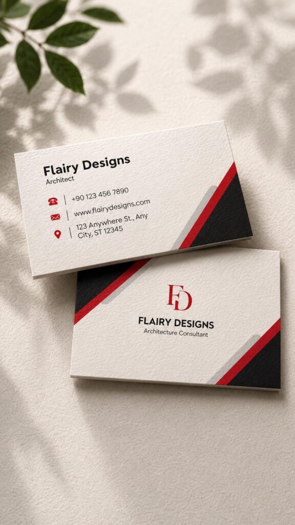 Modern Business Card Template, Professional Minimalist Design (Digital Download)