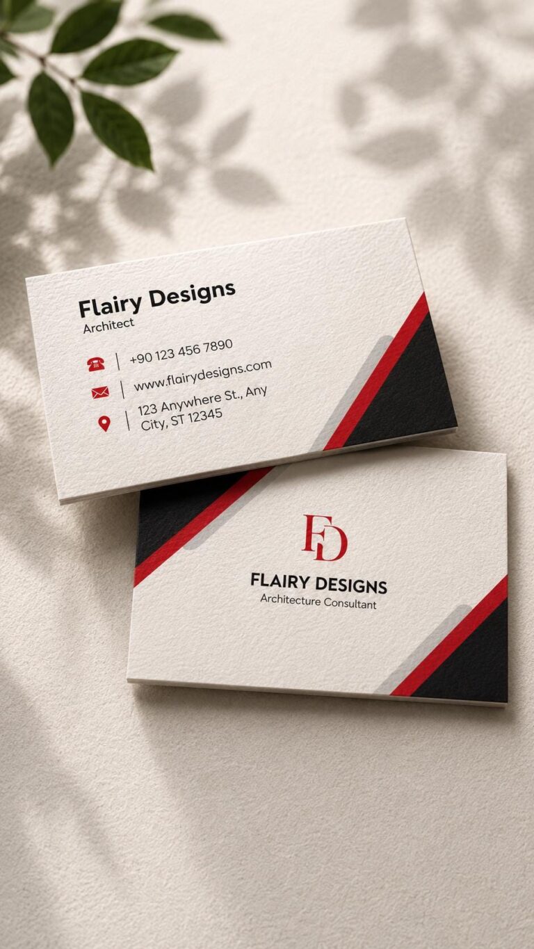 Modern Business Card Template, Professional Minimalist Design (Digital Download)